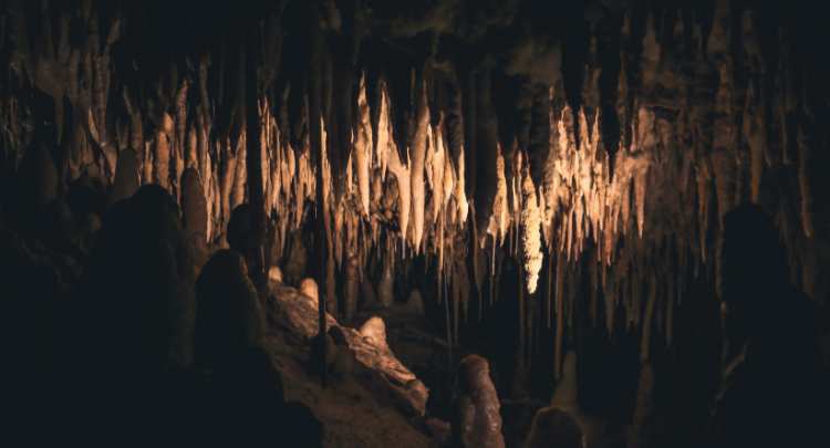 Concrétions d'une grotte de l'Hérault