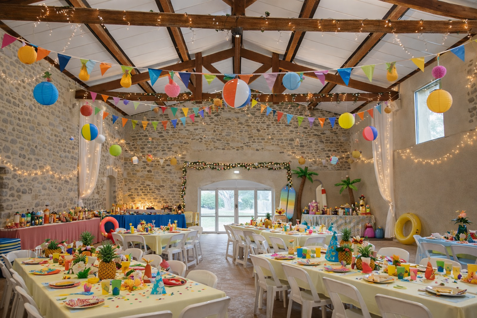 Exemple de décoration pour une fête