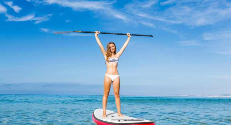 Paddle sur la mer